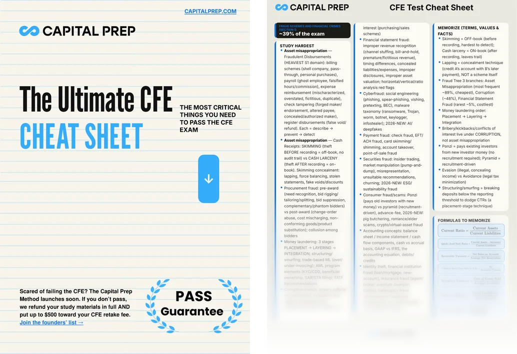 CFE Cheat Sheet