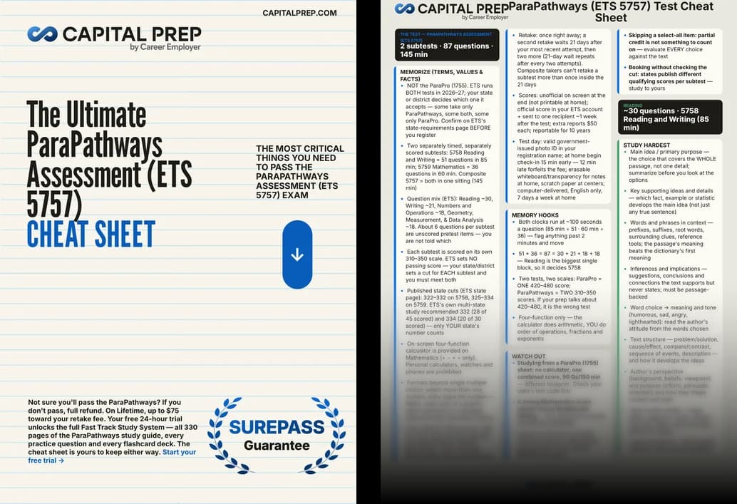 ParaPathways Cheat Sheet