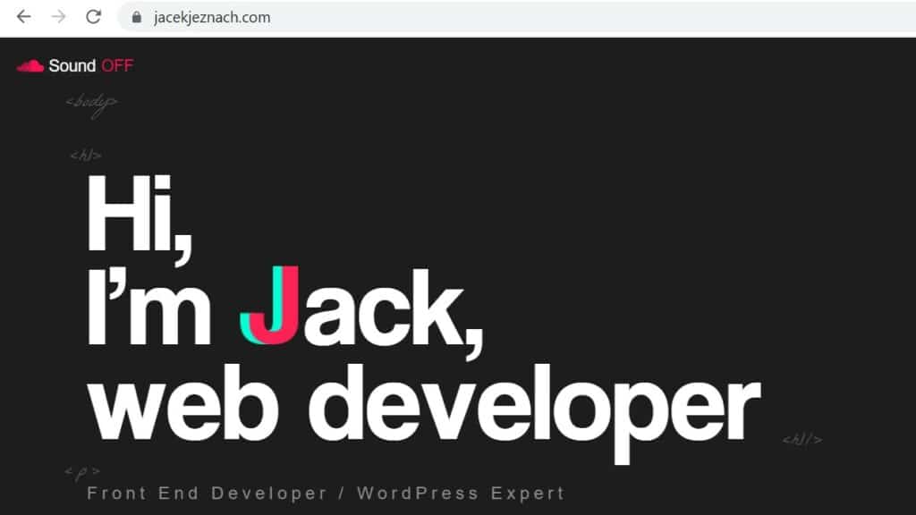 Jack Jeznach is one of the five best Front-End Web Developer and a WordPress expert whose web portfolio is as comprehensive as they get