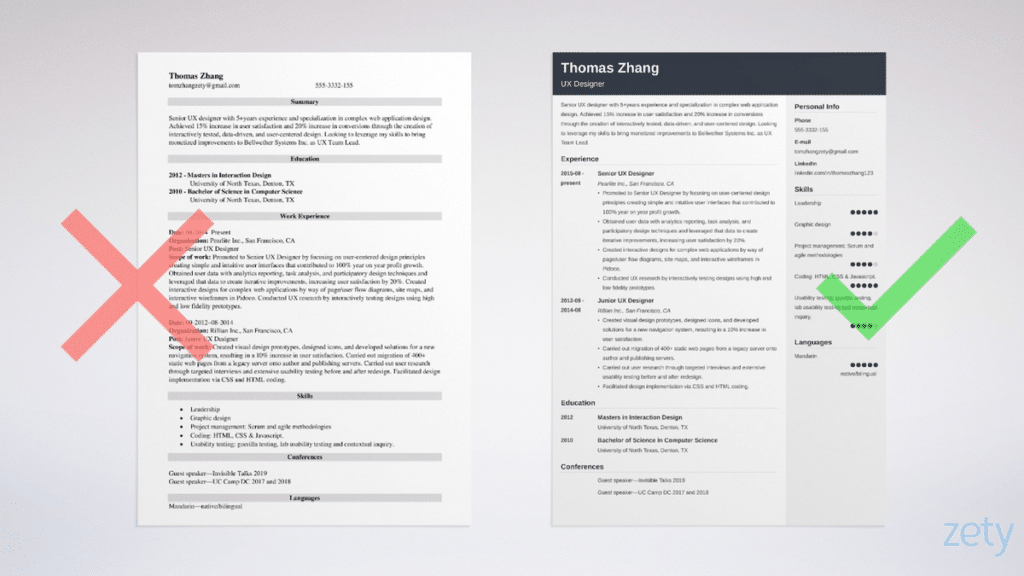 Things to Include in UX Resume